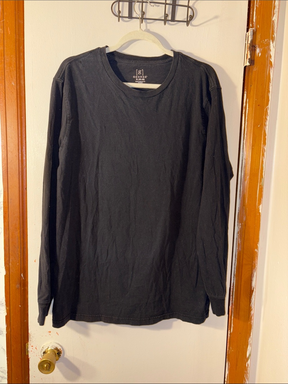 George Black Long Sleeve Crewneck Tee